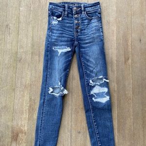 cute american eagle skinny jeans